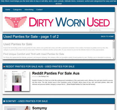 Used Dirty Panties for Sale